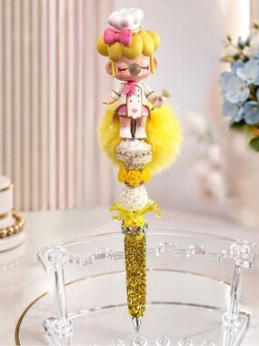 Nanci Figures Rhinstone Pens (Pastray Chef 👩‍🍳) Nanci Tea Time Series #handmade